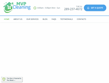 Tablet Screenshot of mvpcleaning.com